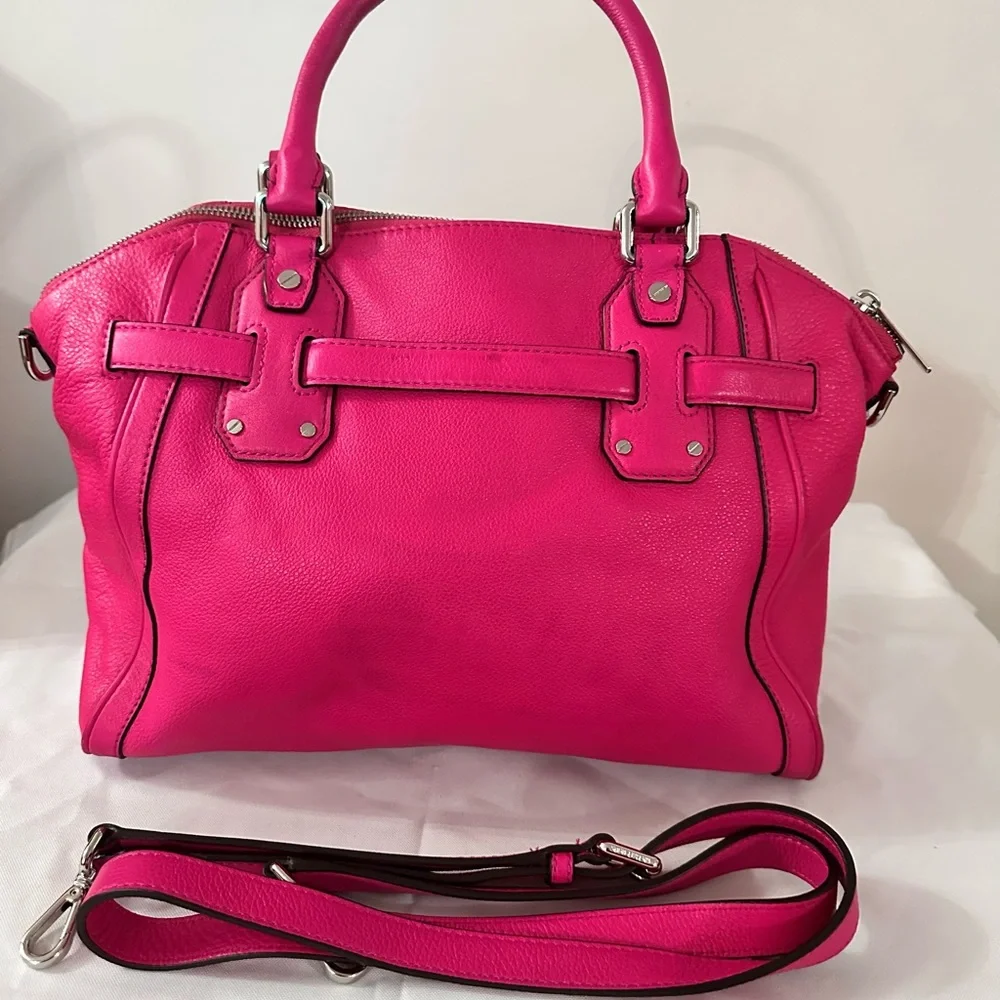 Michael Kors Fuchsia Leather Satchel
